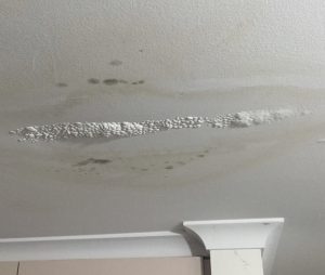 leaking roof water damage